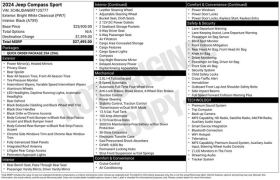Used 2024  Jeep Compass Sport 4x4 at Drive Now Westlake near Westlake&comma; OH