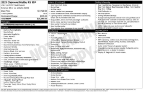 Used 2021  Chevrolet Malibu 4dr Sdn RS at Drive Now Westlake near Westlake&comma; OH