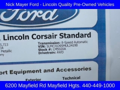 Used 2021 Lincoln Corsair Standard AWD at DriveNow Mayfield near Mayfield Heights, OH