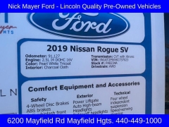 Used 2019  Nissan Rogue AWD SV at Drive Now Westlake near Westlake, OH