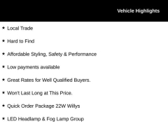 Used 2022  Jeep Wrangler Unlimited Willys 4x4 at Drive Now Westlake near Westlake&comma; OH