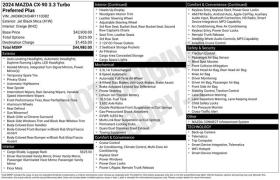 Used 2024  Mazda CX-90 3&period;3 Turbo Preferred Plus AWD at DriveNow Mayfield near Mayfield Heights&comma; OH