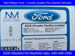 Used 2018  Chrysler Pacifica 4d Wagon Limited at DriveNow Mayfield near Mayfield Heights&comma; OH