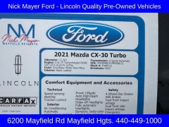 Used 2021 Mazda CX-30 Turbo Premium Package AWD at Drive Now Westlake near Westlake, OH