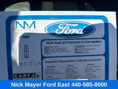 Used 2025  Audi Q3 S line Premium 45 TFSI quattro at Drive Now Westlake near Westlake&comma; OH