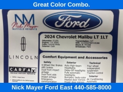Used 2024  Chevrolet Malibu 4dr Sdn 1LT at DriveNow Mayfield near Mayfield Heights&comma; OH
