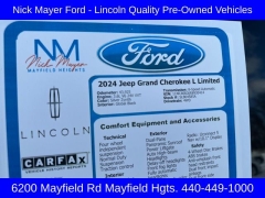 Used 2024  Jeep Grand Cherokee L Limited 4x4 at Drive Now Westlake near Westlake&comma; OH