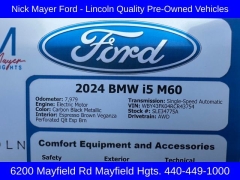 Used 2024  BMW i5 M60 Sedan at DriveNow Mayfield near Mayfield Heights, OH