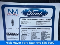 Used 2024  Ford Transit Passenger Wagon T-350 148" Med Roof AWD at DriveNow Mayfield near Mayfield Heights&comma; OH