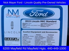 Used 2019  Lincoln MKC 4d SUV FWD at Drive Now Westlake near Westlake&comma; OH