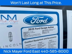 Used 2025  Ford Escape Active AWD at Drive Now Westlake near Westlake&comma; OH