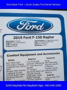 Used 2019  Ford F-150 4WD SuperCrew Raptor at DriveNow Mayfield near Mayfield Heights, OH