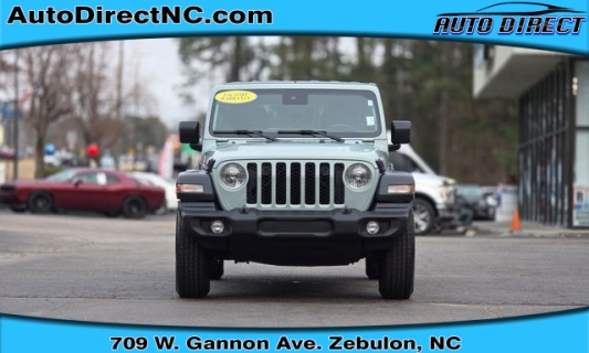 Used 2024 Jeep Wrangler Sport S 4 Door 4x4 at Auto Direct near Zebulon, NC