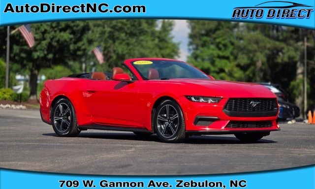 Used 2024  Ford Mustang EcoBoost Premium Convertible at Auto Direct near Zebulon&comma; NC
