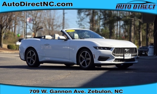 Used 2024 Ford Mustang EcoBoost Premium Convertible at Auto Direct near Zebulon, NC