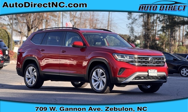 Used 2022  Volkswagen Atlas 3.6L V6 SE w/Technology 4MOTION at Auto Direct near Zebulon, NC