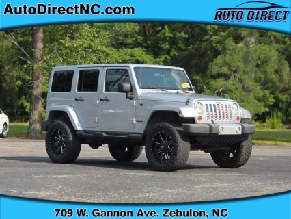 Used 2012 Jeep Wrangler Unlimited 4d Convertible Sahara at Auto Direct near Zebulon, NC