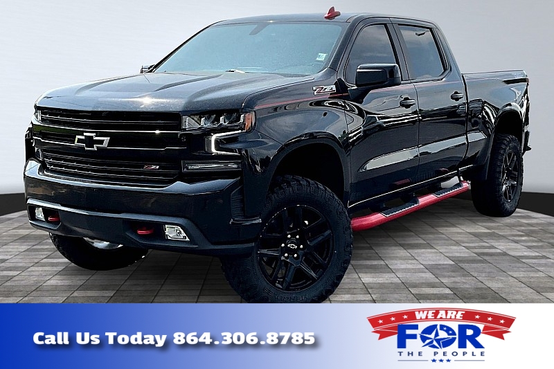 Used 2021  Chevrolet Silverado 1500 4WD Crew Cab 147" LT Trail Boss at The Gilstrap Family Dealerships near Easley, SC