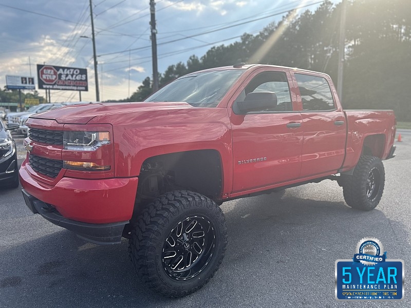 Used 2018  Chevrolet Silverado 1500 4WD Crew Cab Custom at One Stop Auto Sales near Macon, GA