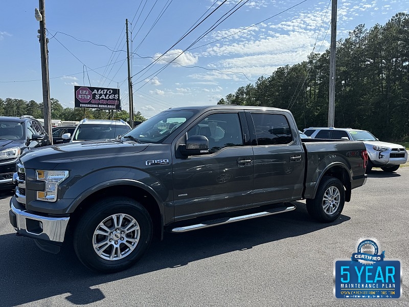Used 2016  Ford F-150 4WD SuperCrew Lariat 5 1/2 at One Stop Auto Sales near Macon, GA