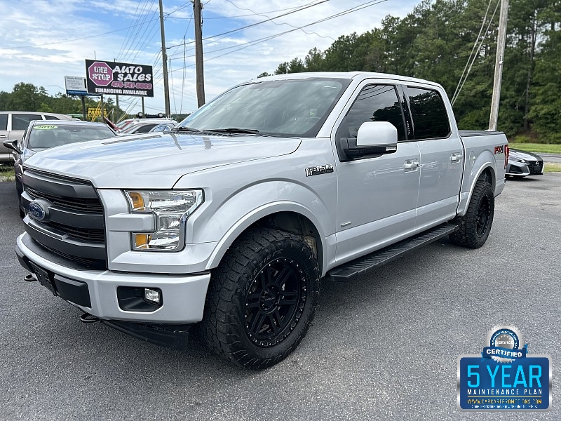 Used 2017  Ford F-150 4WD SuperCrew Lariat 5 1/2 at One Stop Auto Sales near Macon, GA