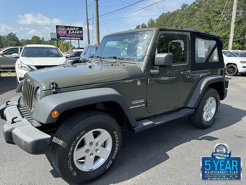 Used 2015  Jeep Wrangler 2d Convertible Sport at One Stop Auto Sales near Macon, GA