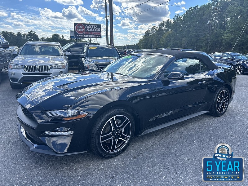 Used 2021  Ford Mustang EcoBoost Premium Convertible at One Stop Auto Sales near Macon, GA