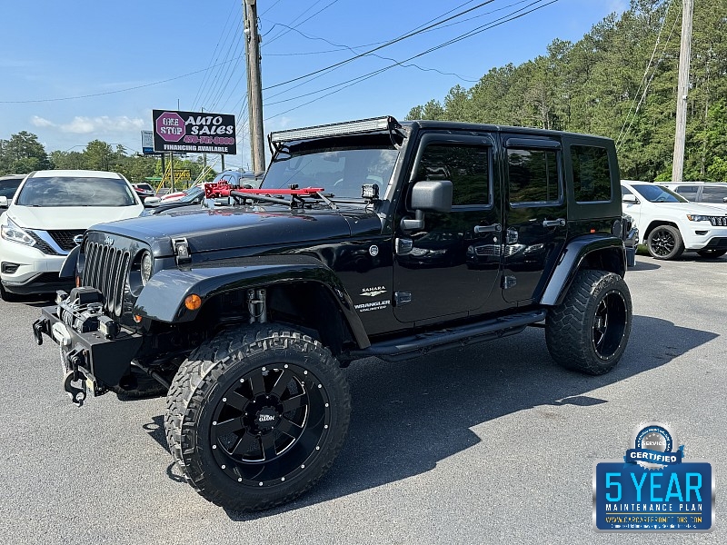 Used 2008  Jeep Wrangler Unlimited 4d Convertible 4WD Sahara at One Stop Auto Sales near Macon, GA