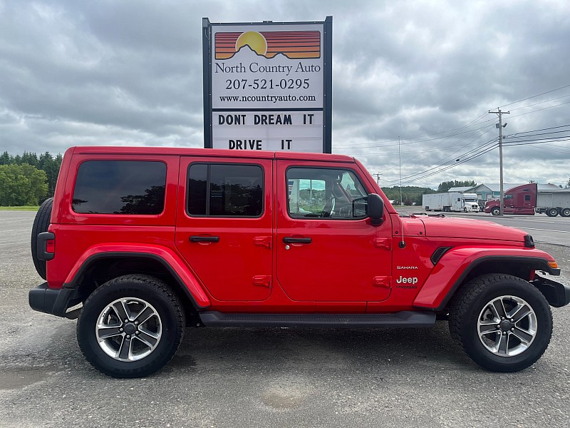 Used 2021  Jeep Wrangler Unlimited Sahara 4x4 at North Country Auto near Presque Isle, ME