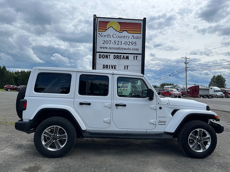 Used 2021  Jeep Wrangler Unlimited Sahara 4x4 at North Country Auto near Presque Isle, ME