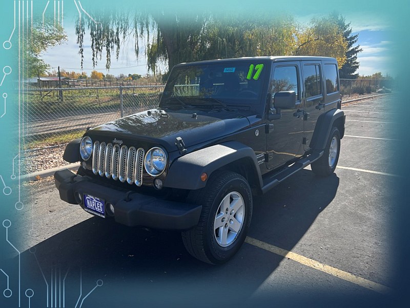 Used 2017  Jeep Wrangler Unlimited 4d Convertible Sport S at Naples Auto Sales near Vernal, UT