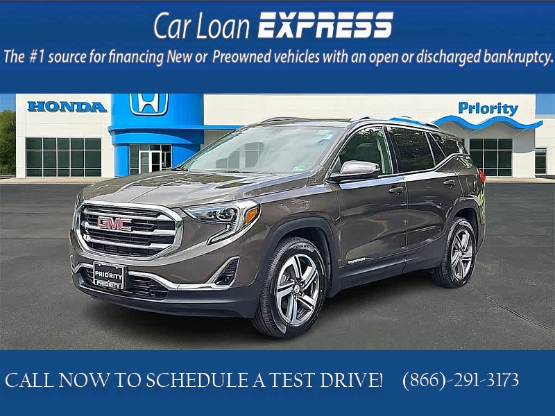 Used 2019  GMC Terrain 4d SUV AWD SLT 1.5L Turbo at CarloanExpress.Com near Hampton, VA