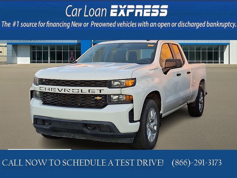 Used 2020  Chevrolet Silverado 1500 2WD Double Cab Custom at CarloanExpress&period;Com near Hampton&comma; VA