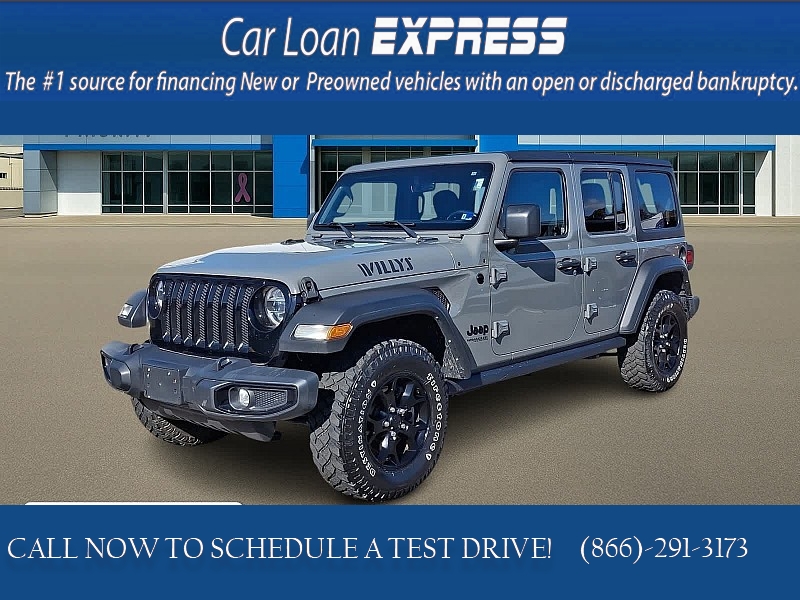Used 2021  Jeep Wrangler Unlimited Willys 4x4 at CarloanExpress&period;Com near Hampton&comma; VA