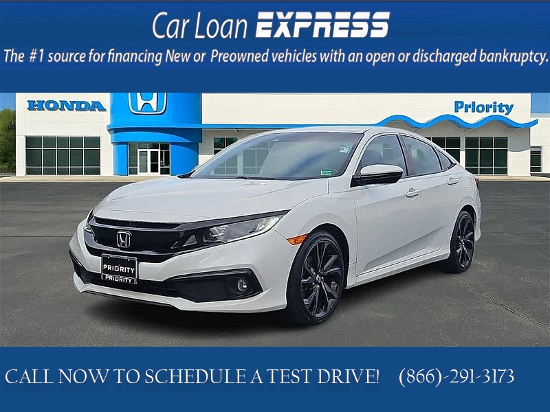 Used 2019  Honda Civic Sedan 4d Sport CVT at CarloanExpress.Com near Hampton, VA