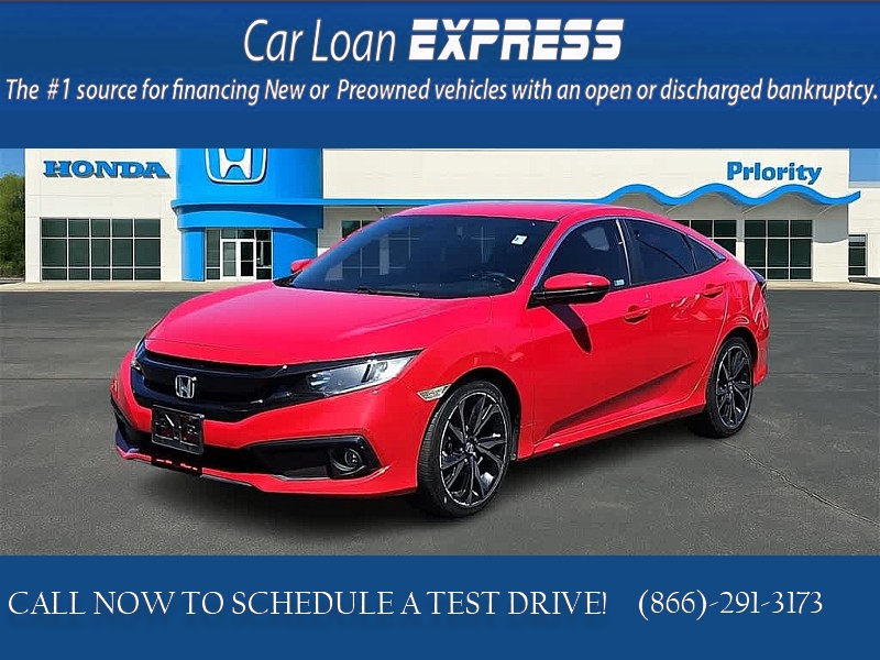 Used 2020  Honda Civic Sedan 4d Sport CVT at CarloanExpress.Com near Hampton, VA