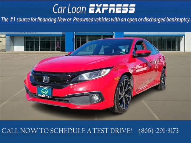 Used 2019  Honda Civic Sedan 4d Sport CVT at CarloanExpress.Com near Hampton, VA