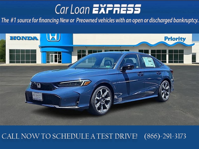 New 2025  Honda Civic Sedan Hybrid Sport Touring CVT at CarloanExpress.Com near Hampton, VA