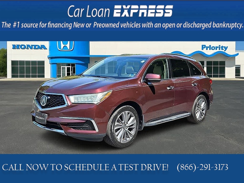 Used 2017  Acura MDX 4d SUV AWD Tech at CarloanExpress&period;Com near Hampton&comma; VA