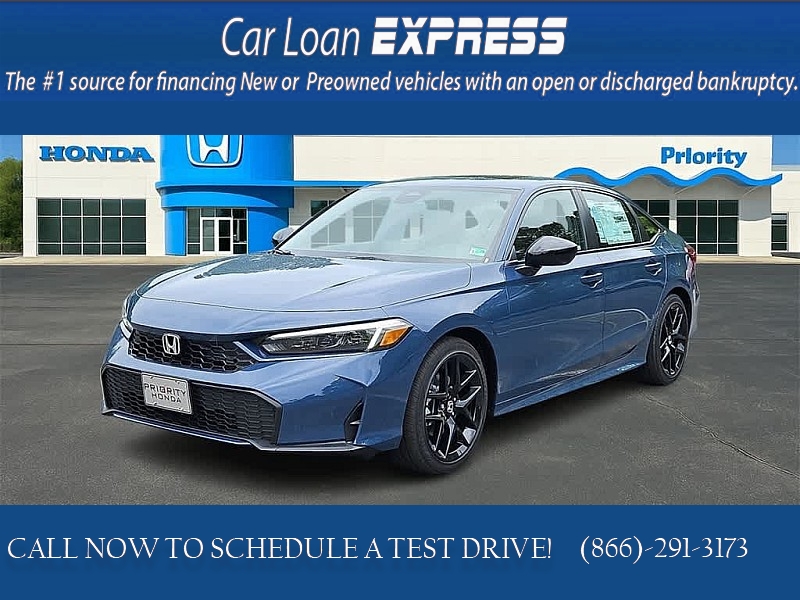 New 2025  Honda Civic Sedan Hybrid Sport CVT at CarloanExpress.Com near Hampton, VA