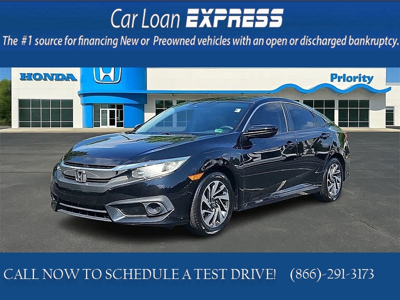 Used 2017  Honda Civic Sedan 4d EX w/Honda Sensing at CarloanExpress.Com near Hampton, VA