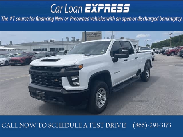 Used 2021  Chevrolet Silverado 3500HD 4WD Crew Cab 172" Work Truck at CarloanExpress.Com near Hampton, VA