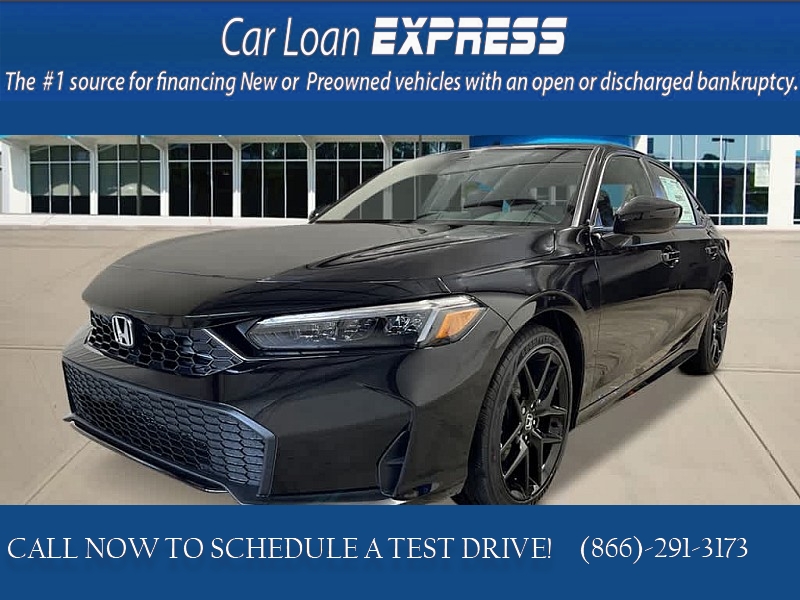 New 2025  Honda Civic Sedan Hybrid Sport CVT at CarloanExpress.Com near Hampton, VA