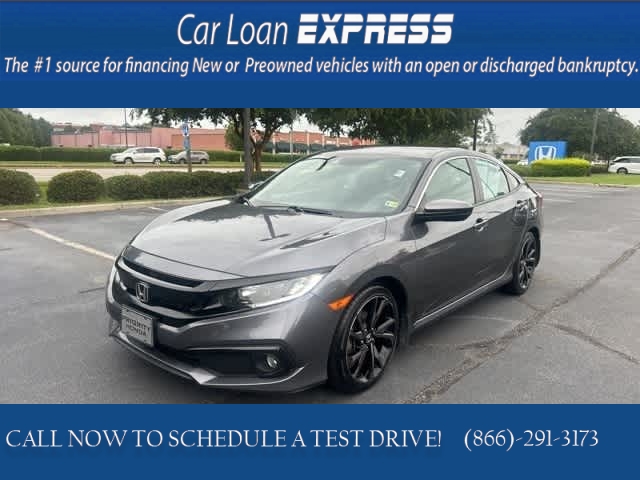 Used 2019  Honda Civic Sedan 4d Sport CVT at CarloanExpress.Com near Hampton, VA