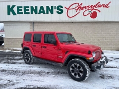 Used 2018  Jeep Wrangler Unlimited 4d SUV 4WD Sahara at Keenan's Cherryland near Holmen&comma; WI