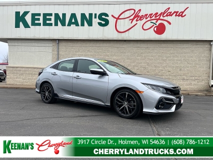Used 2021 Honda Civic Hatchback Sport CVT at Keenan's Cherryland near Holmen, WI