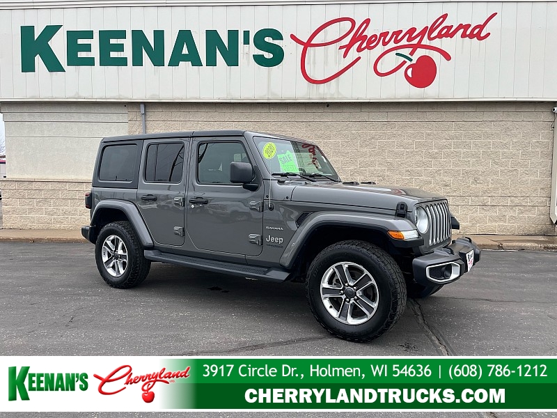 Used 2020  Jeep Wrangler Unlimited 4d SUV 4WD Sahara at Keenan's Cherryland near Holmen&comma; WI