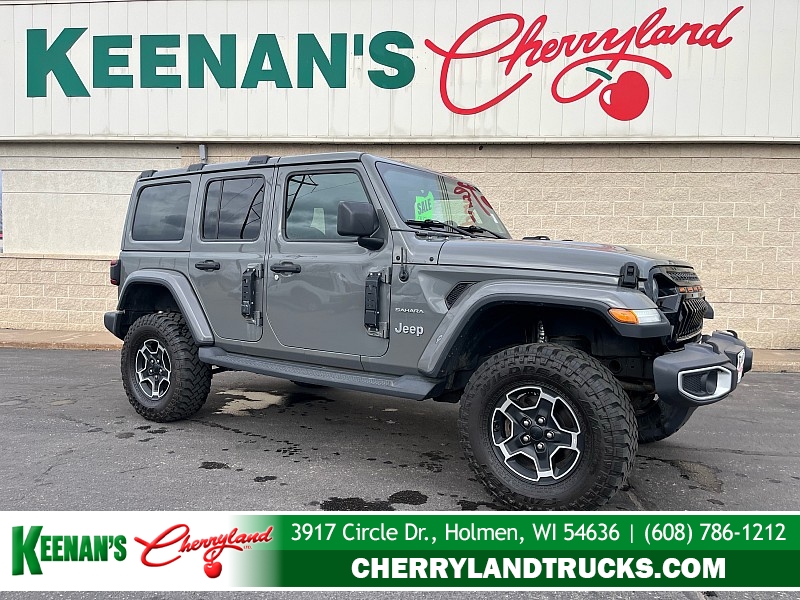 Used 2019  Jeep Wrangler Unlimited 4d SUV 4WD Sahara at Keenan's Cherryland near Holmen&comma; WI