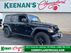 Used 2021  Jeep Wrangler Unlimited Willys 4x4 at Keenan's Cherryland near Holmen&comma; WI