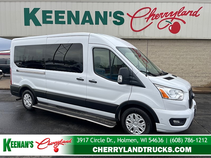 Used 2021  Ford Transit Passenger Wagon T-350 148" Med Roof XLT RWD at Keenan's Cherryland near Holmen&comma; WI